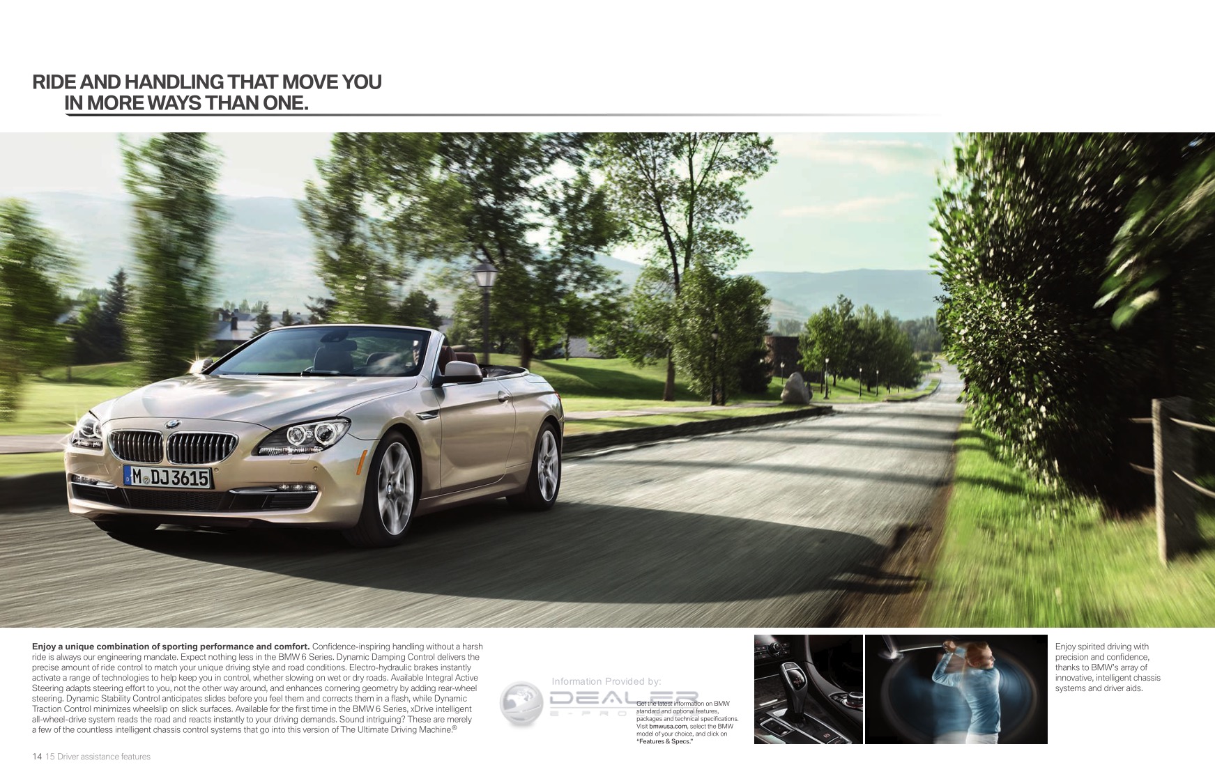2012 BMW 6-Series Brochure Page 22